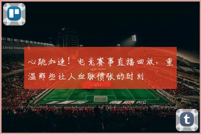 心跳加速!电竞赛事直播回放,重温那些让人血脉偾张的时刻